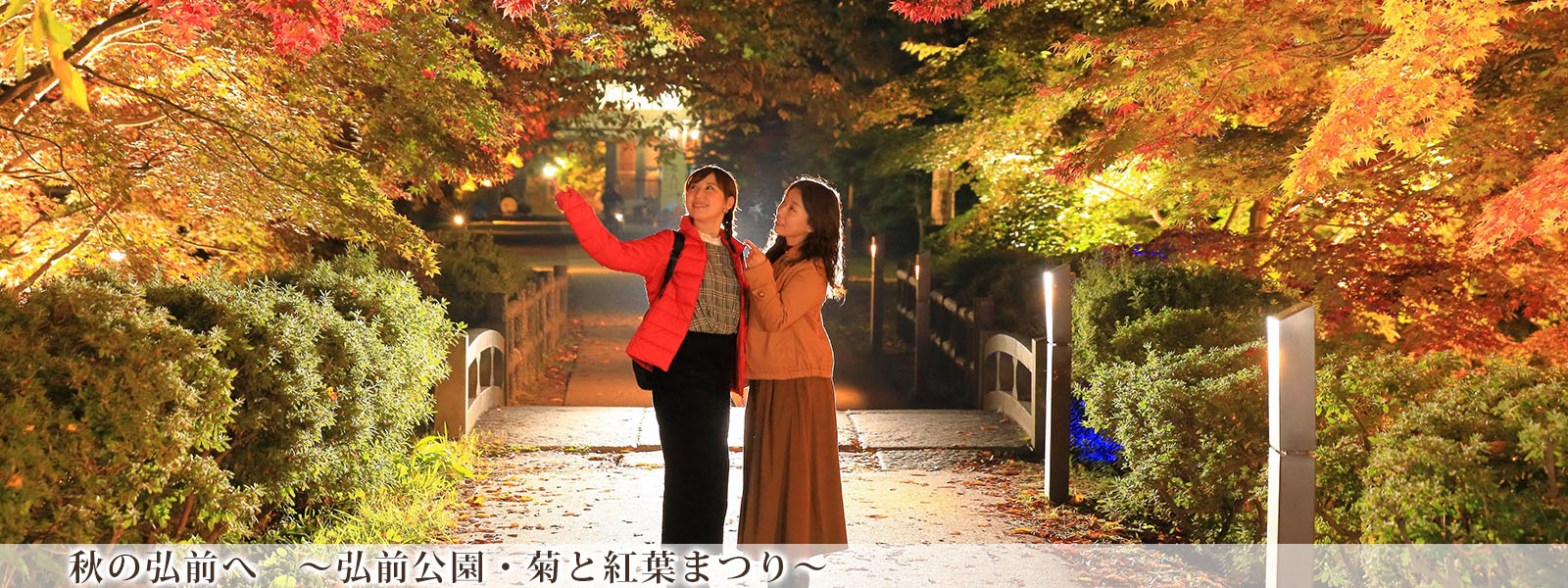 秋の弘前へ　～弘前公園・菊と紅葉まつり～