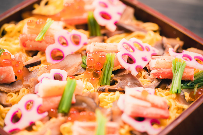 冬のご馳走　かにちらし寿司